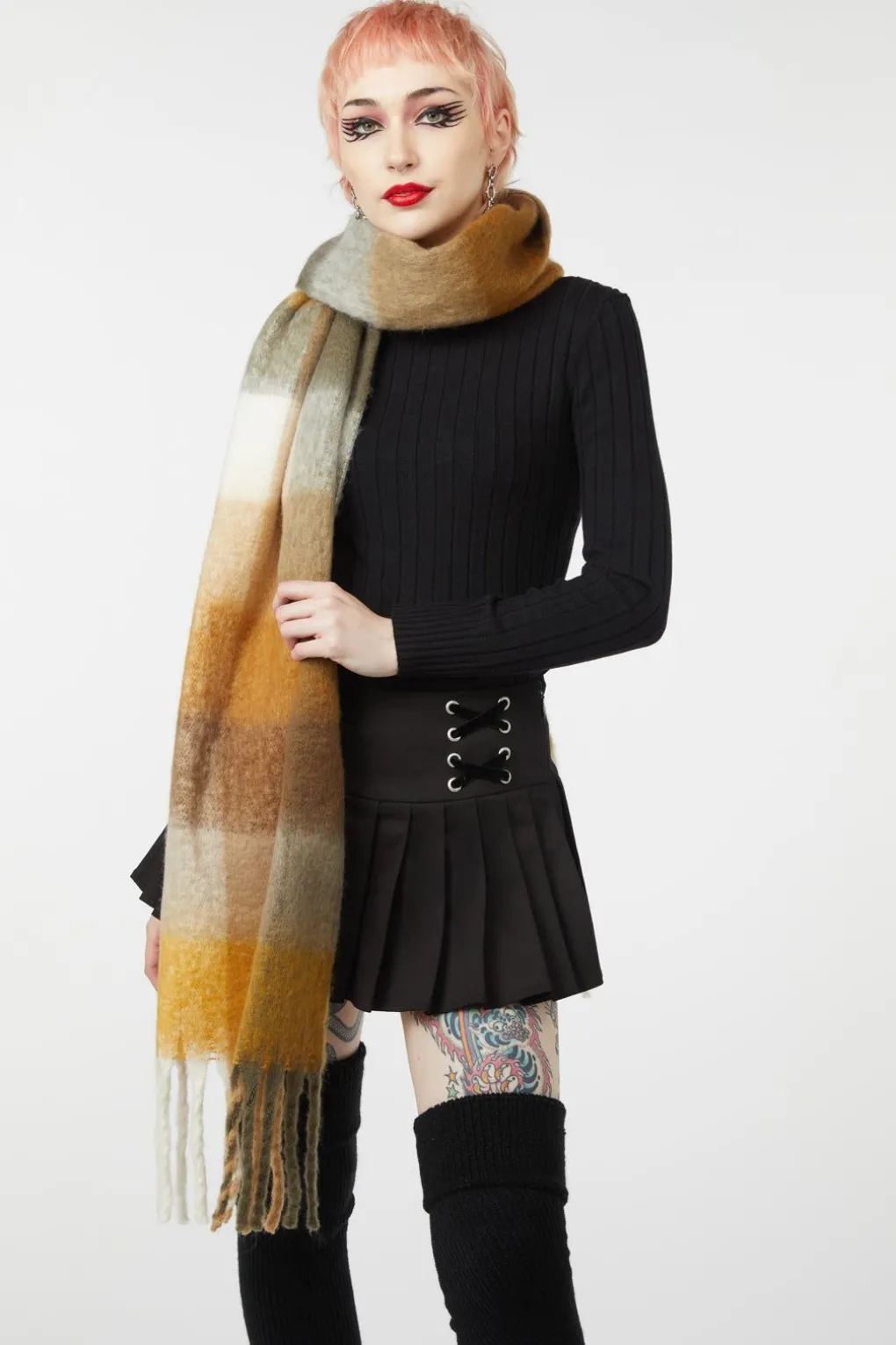 Snuggle Check Scarf