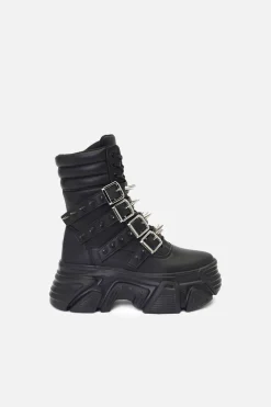 Spiked Sneaker Boots