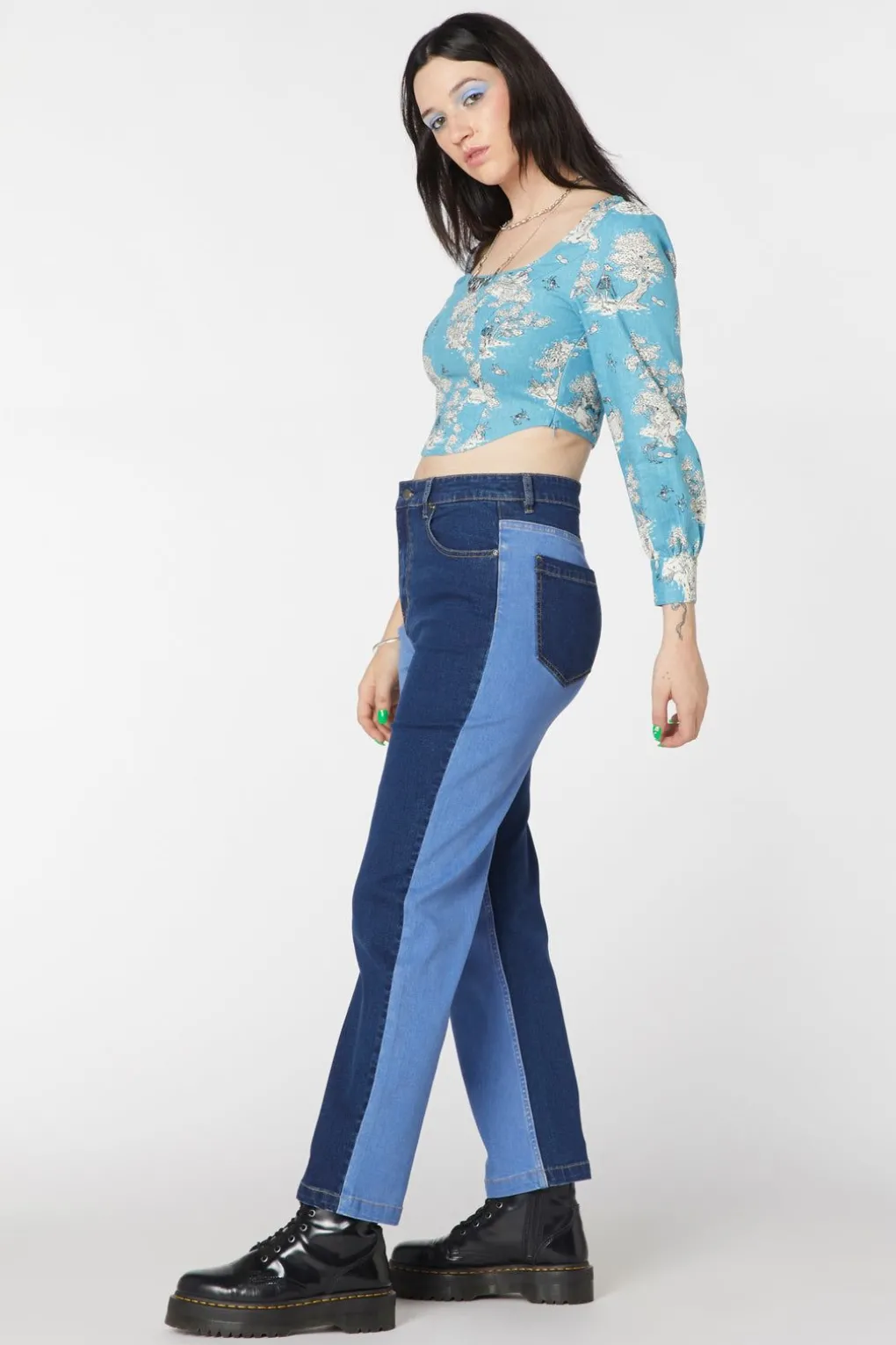 Split Wash Denim Jeans