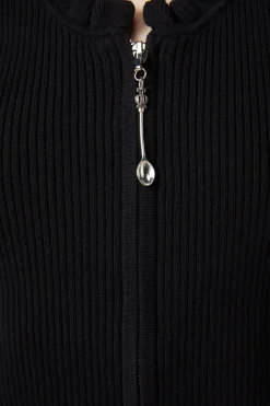 Spoon Charm Frill Knit