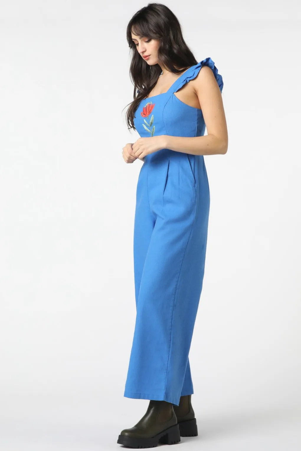 Waratah Embroidered Jumpsuit