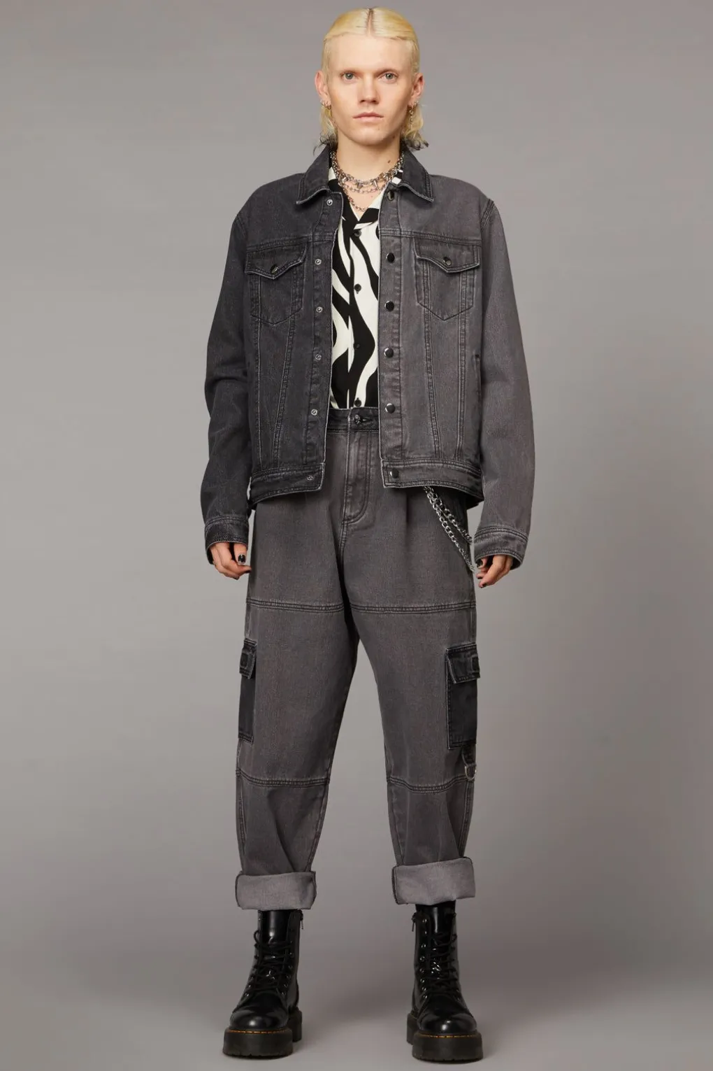 Washed Denim Trucker Jacket