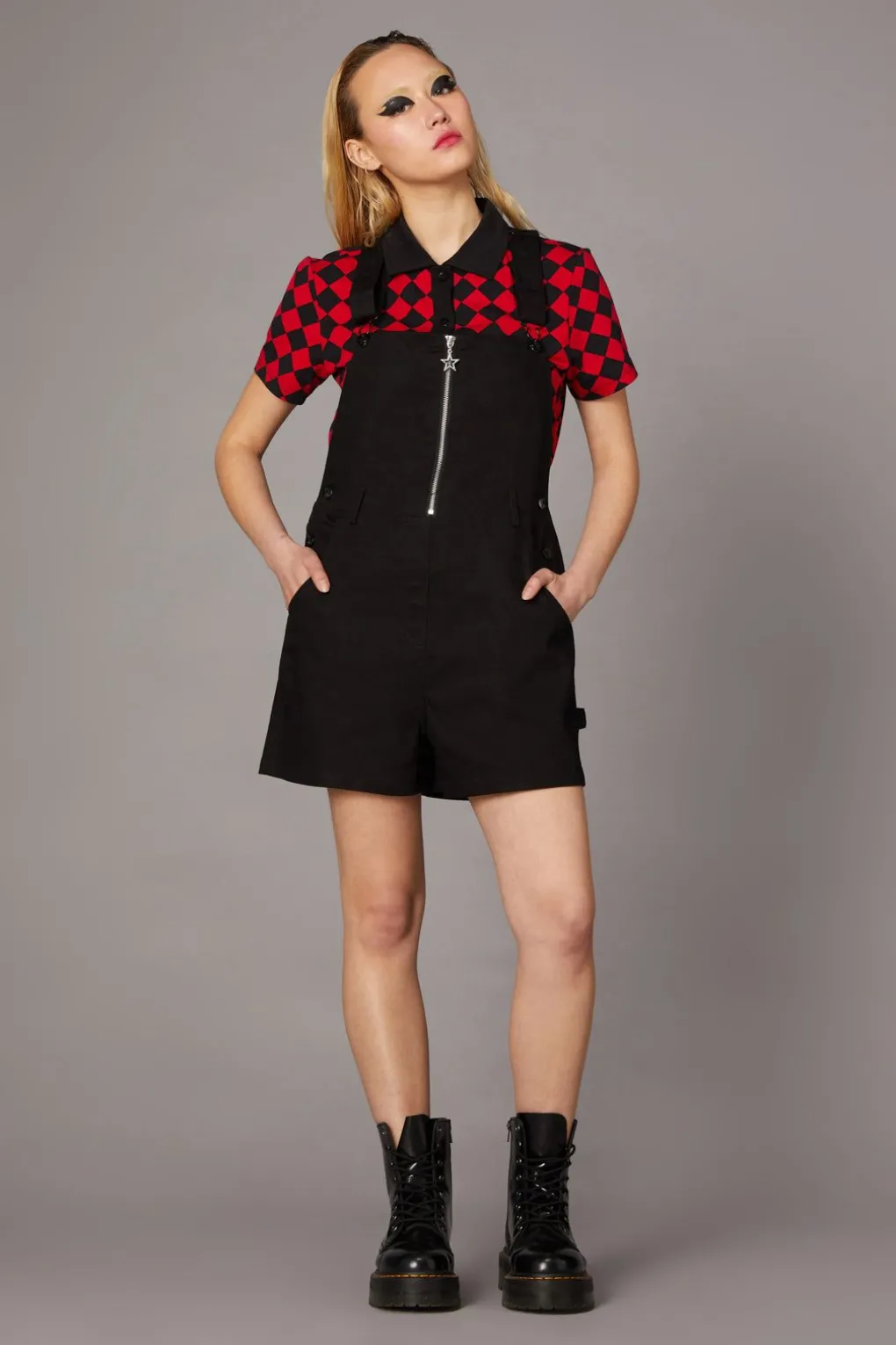 Zip Goth Overall